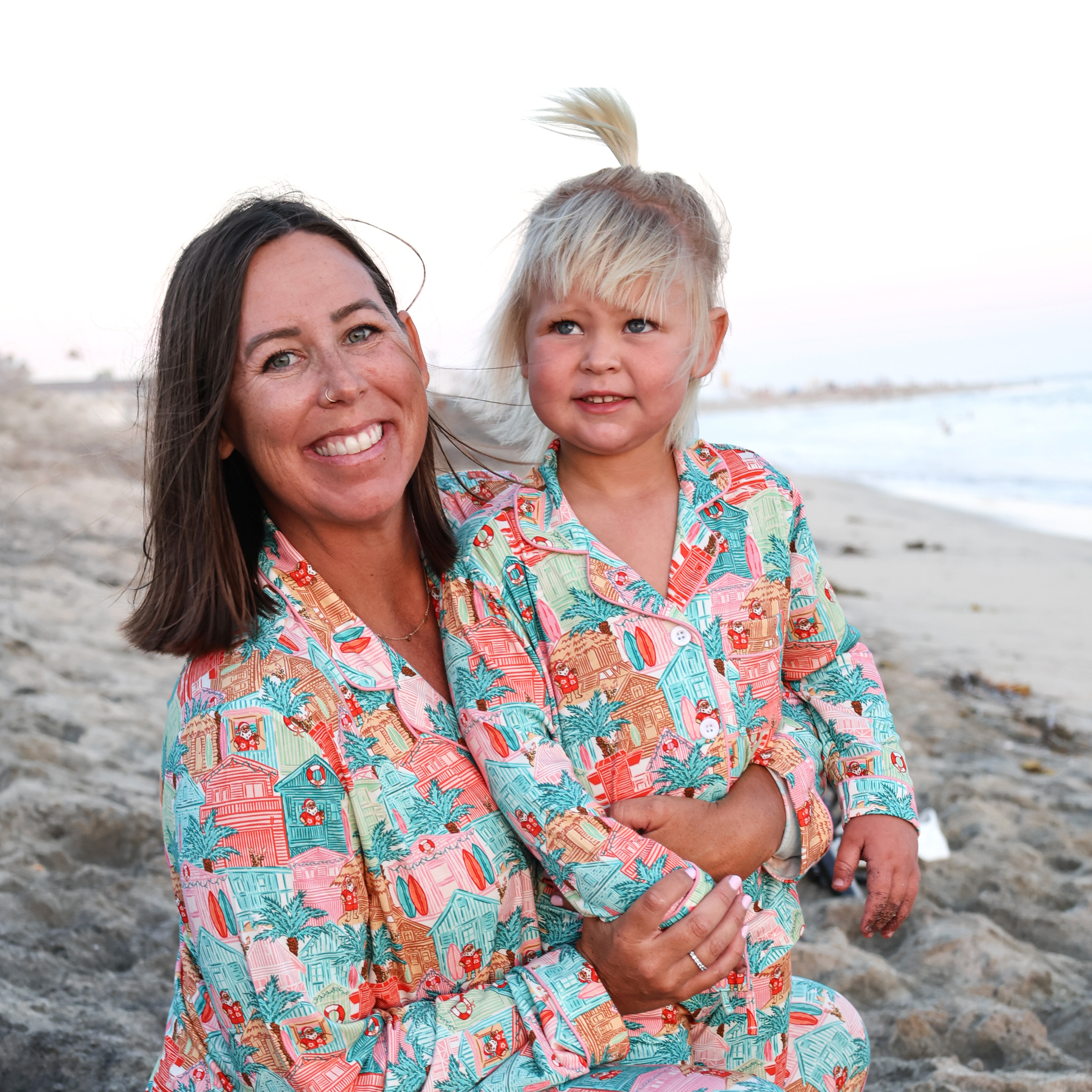 Pink Beach Huts Holiday Collection