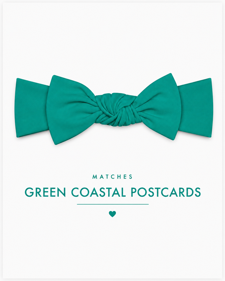 Coastal Christmas Bamboo Baby Bow