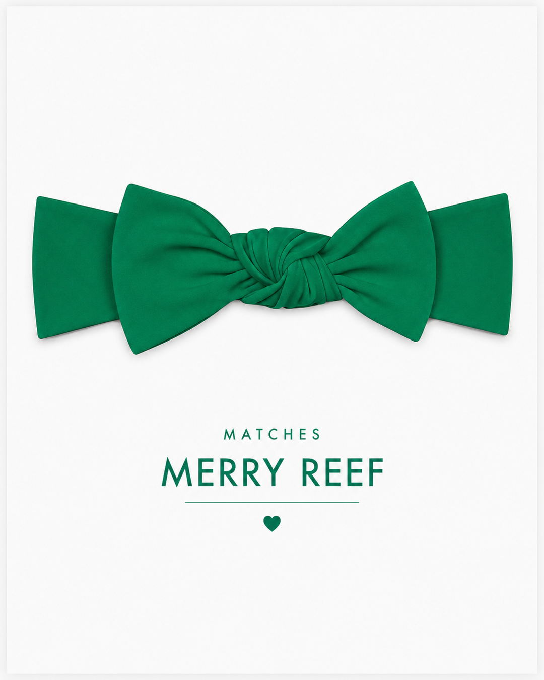 Coastal Christmas Bamboo Baby Bow