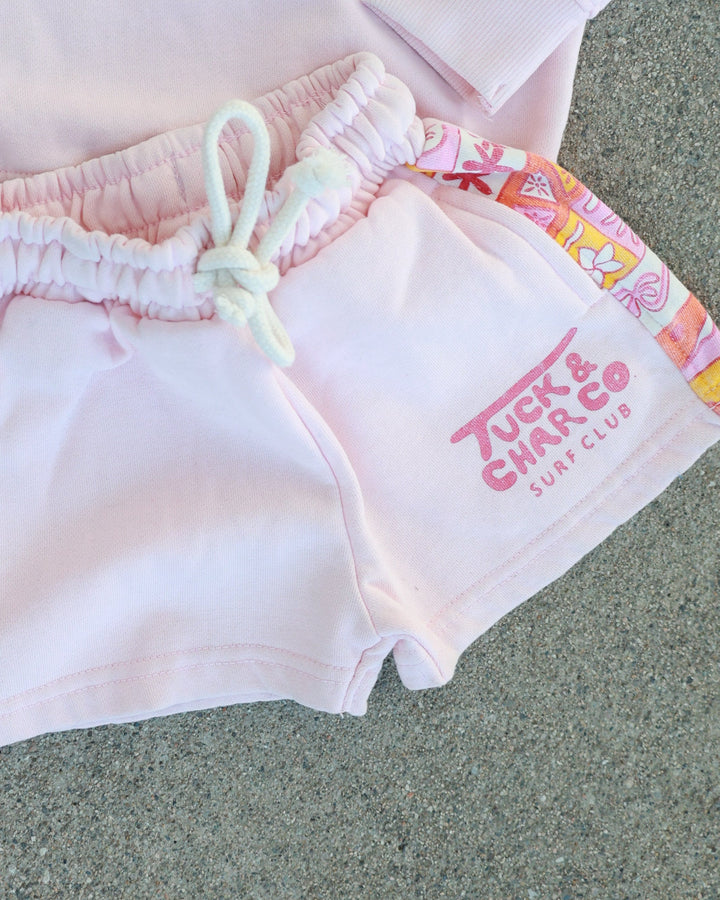 Girls Retro Coastal Surf Club - Pink