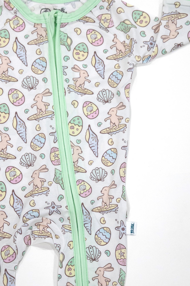 Surfing Bunnies Easter Zippy Pajamas