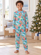 Blue Beach Huts Kids Unisex Jogger Pajama Set