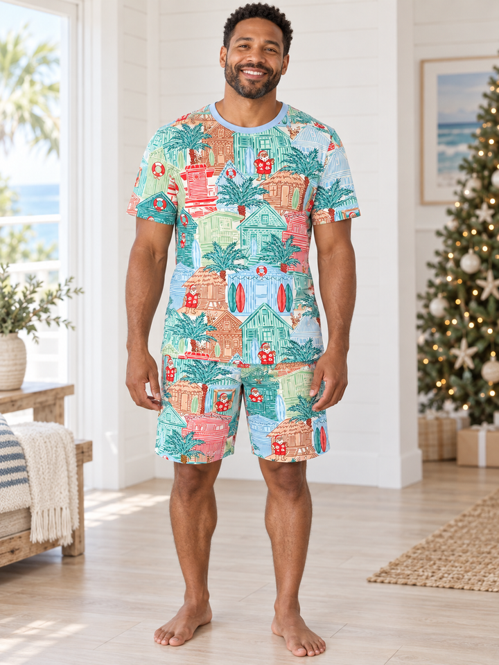 Blue Beach Huts Men&