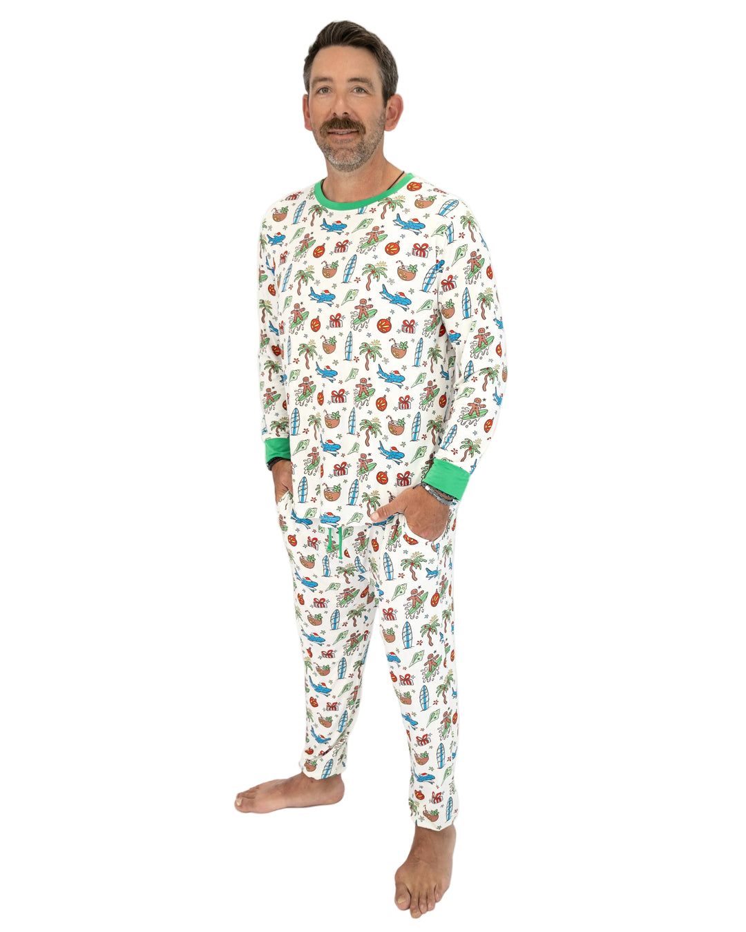 Merry Reef Coastal Christmas Adult Unisex Jogger Pajama Set
