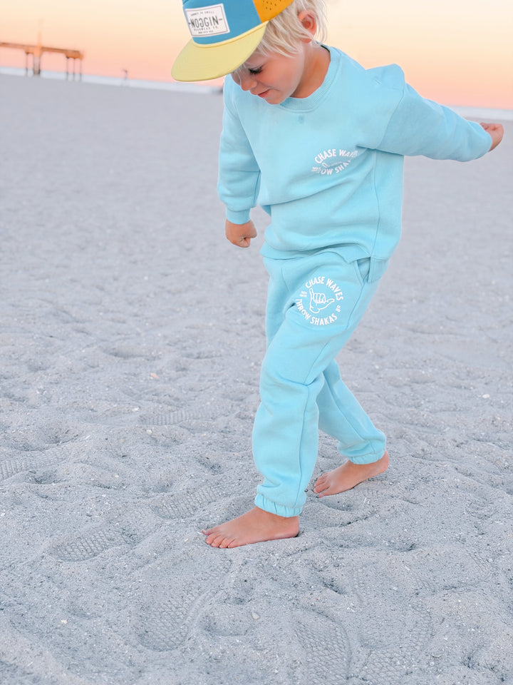 Chase Waves Throw Shakas Sweatsuit