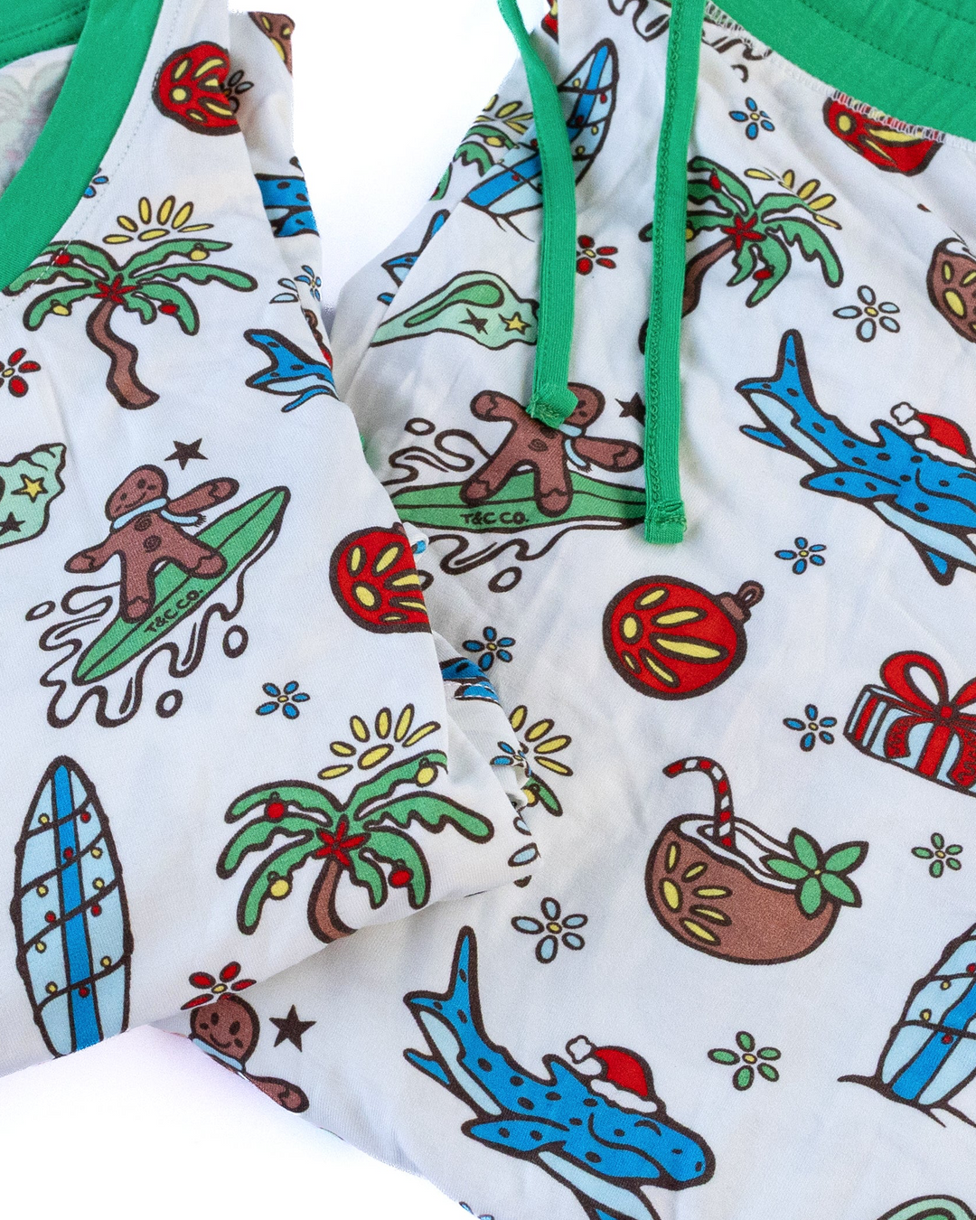 Merry Reef Coastal Christmas Adult Unisex Jogger Pajama Set