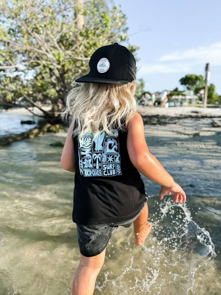 Acid Washed Black Shorts - Tuck &amp; Char Co.