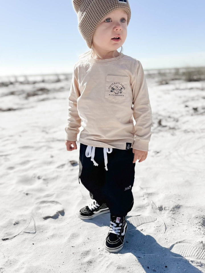 Black Cargo Jogger Pants - Tuck &amp; Char Co.