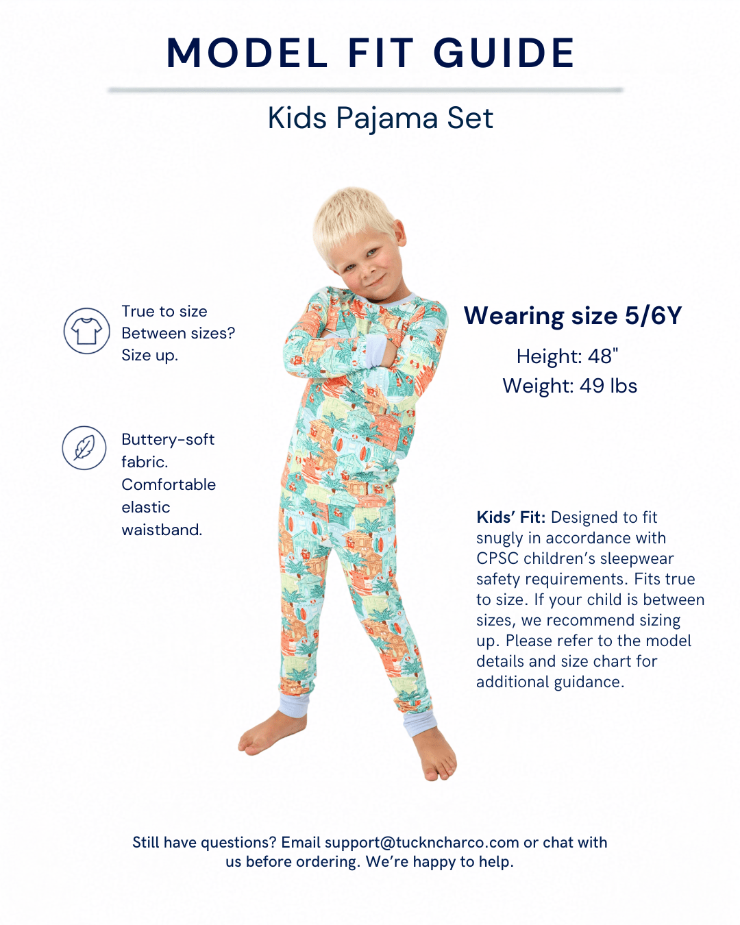 Blue Beach Huts Kids Pajama Set - Tuck &amp; Char Co.