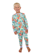 Blue Beach Huts Kids Unisex Jogger Pajama Set
