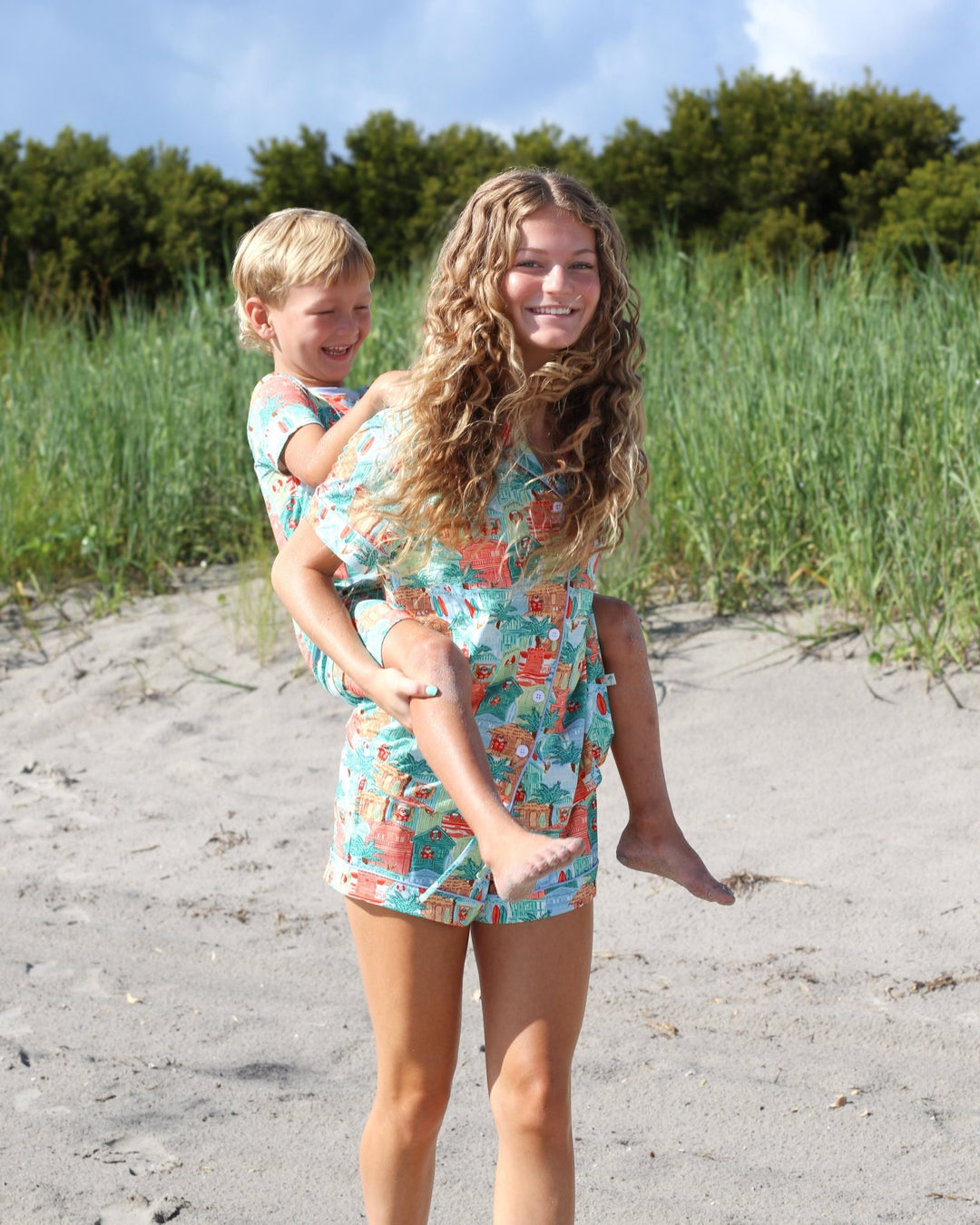 Blue Beach Huts Women&
