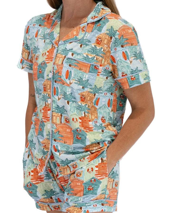 Blue Beach Huts Women&