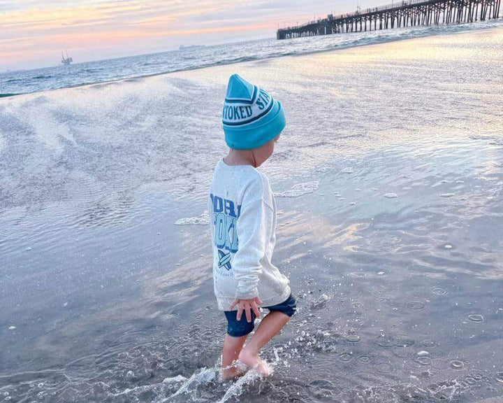 Born Stoked- Crewneck Sweatshirt - Tuck &amp; Char Co.