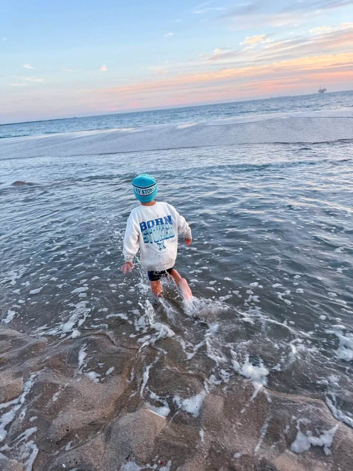 Born Stoked- Crewneck Sweatshirt - Tuck &amp; Char Co.