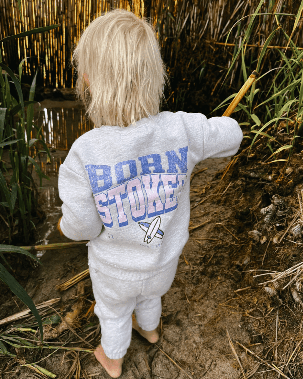 Born Stoked (purple/pink)- Sweatsuit - Tuck & Char Co.