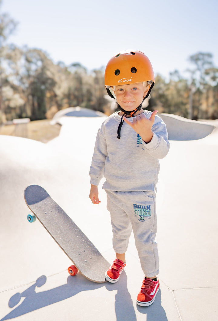 Born Stoked Sweatsuit- Blue/Green - Tuck &amp; Char Co.