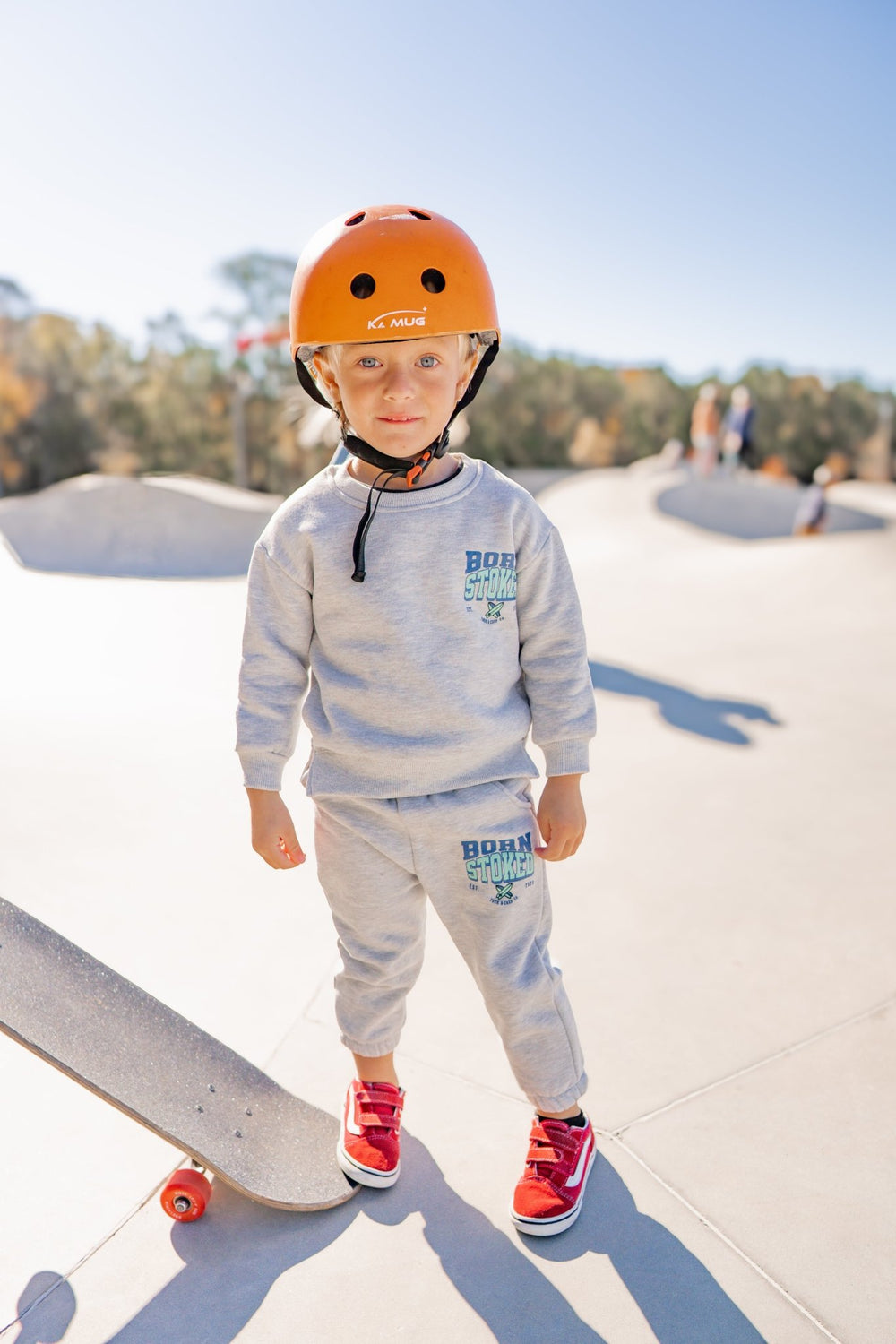 Born Stoked Sweatsuit- Blue/Green - Tuck & Char Co.