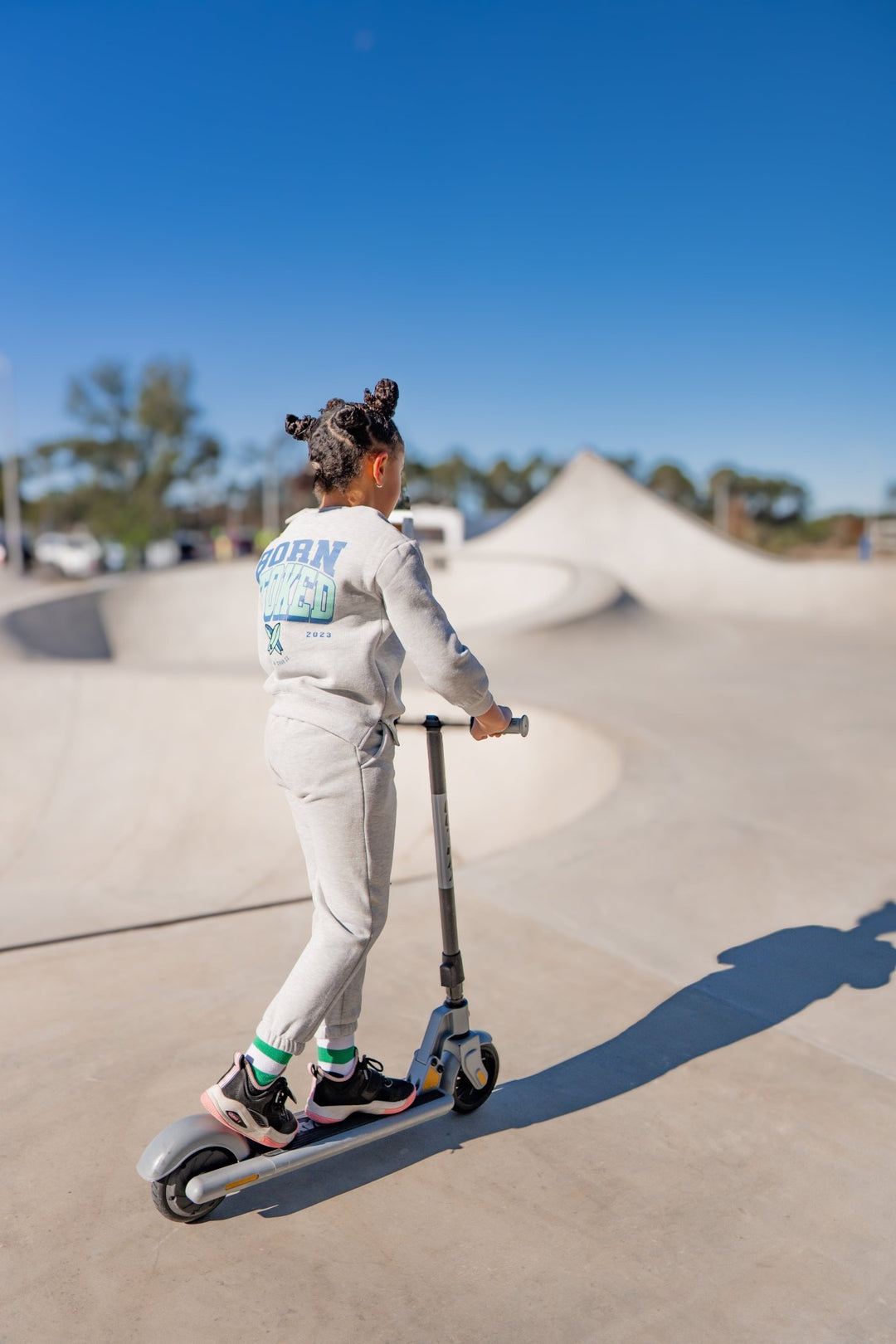 Born Stoked Sweatsuit- Blue/Green - Tuck &amp; Char Co.