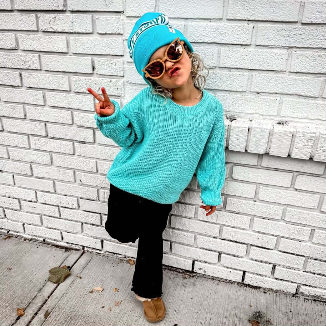 Cabo Azul- Girls Sweater - Tuck & Char Co.