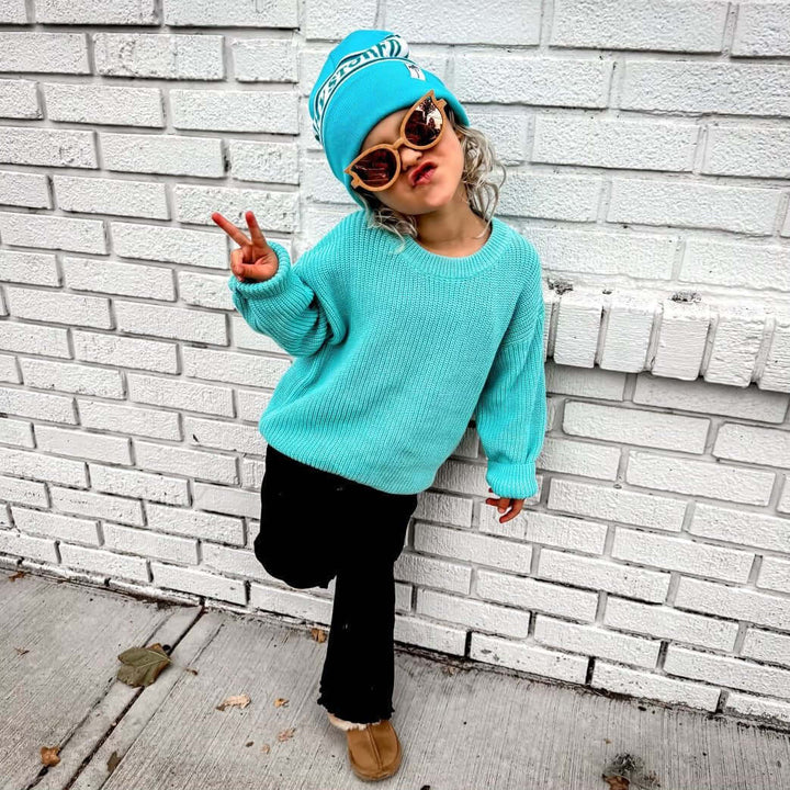 Cabo Azul- Girls Sweater - Tuck &amp; Char Co.