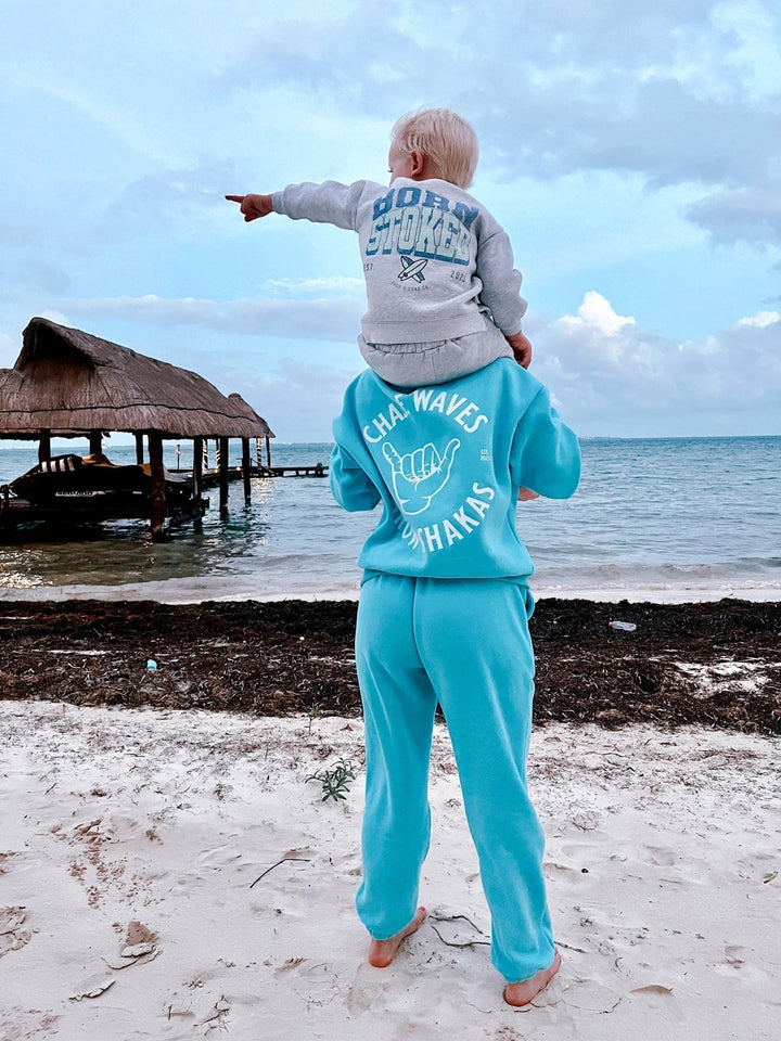 Chase Waves Throw Shakas Adult Sweatsuit - Tuck &amp; Char Co.