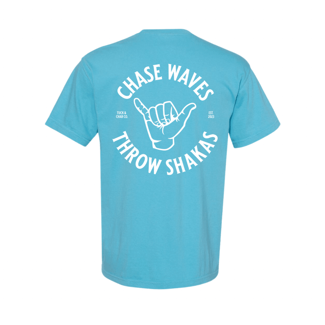 Chase Waves Throw Shakas Adult T-Shirt - Tuck &amp; Char Co.