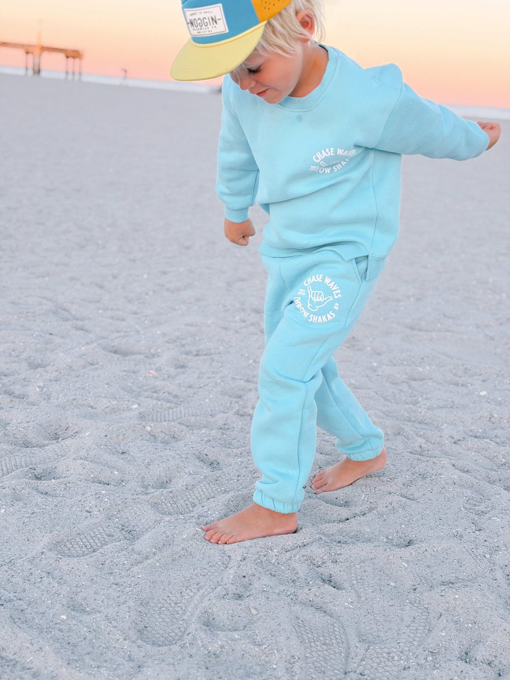 Chase Waves Throw Shakas Sweatsuit - Tuck & Char Co.