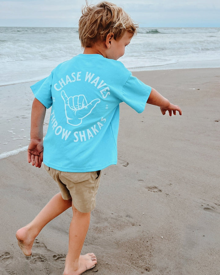 Chase Waves Throw Shakas Tee - Tuck &amp; Char Co.