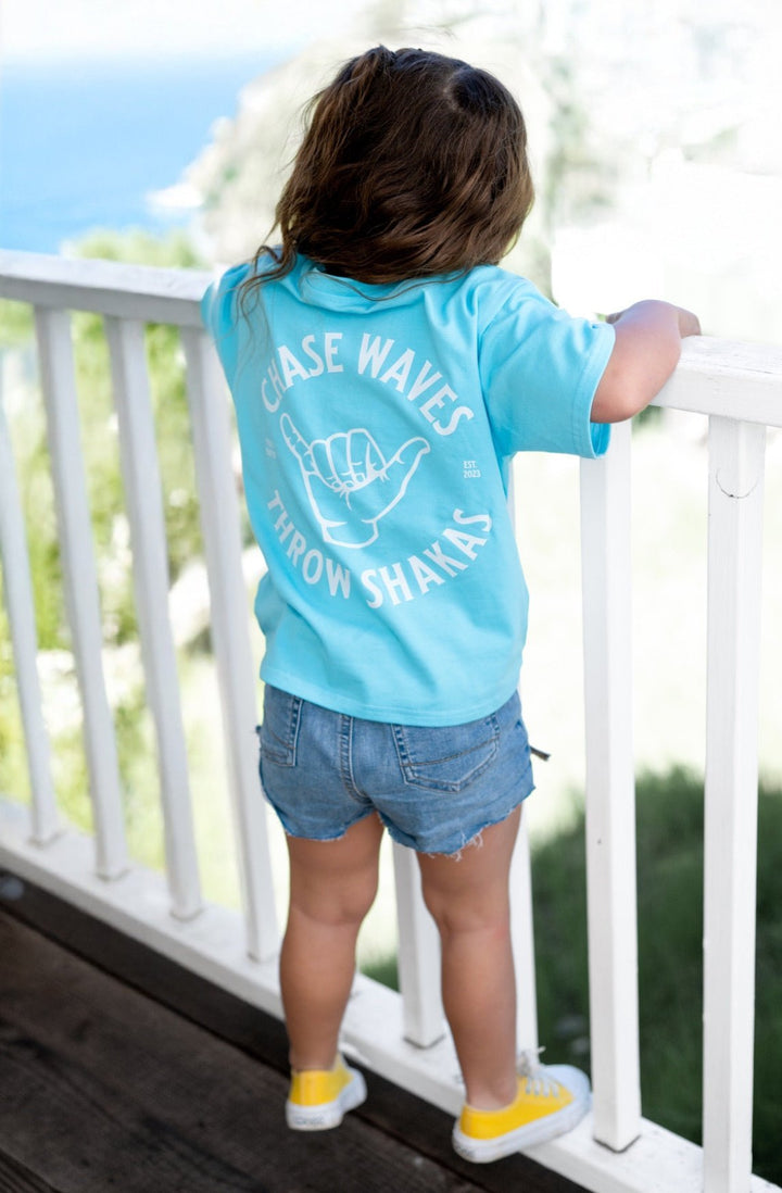 Chase Waves Throw Shakas Tee - Tuck &amp; Char Co.