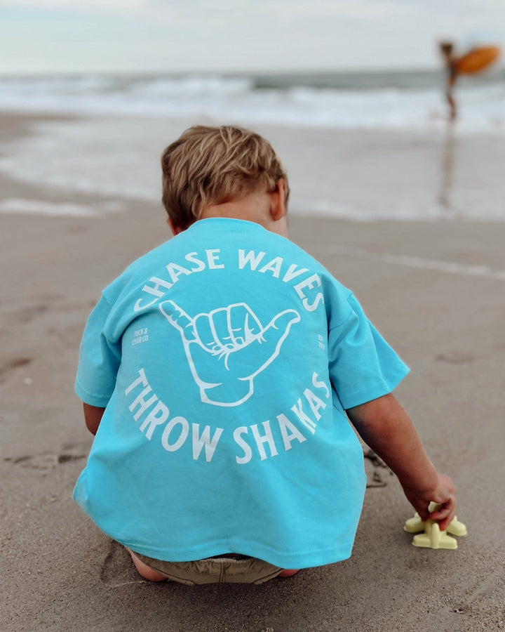 Chase Waves Throw Shakas Tee - Tuck &amp; Char Co.