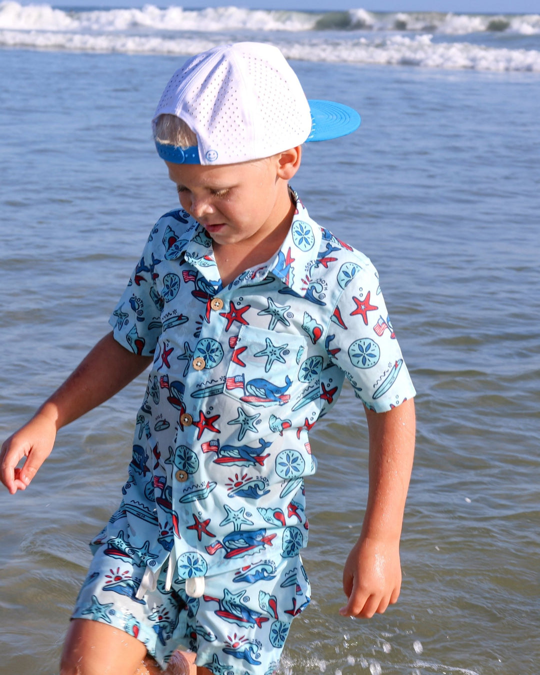 Coastal Americana Button Up Shirt - Tuck &amp; Char Co.