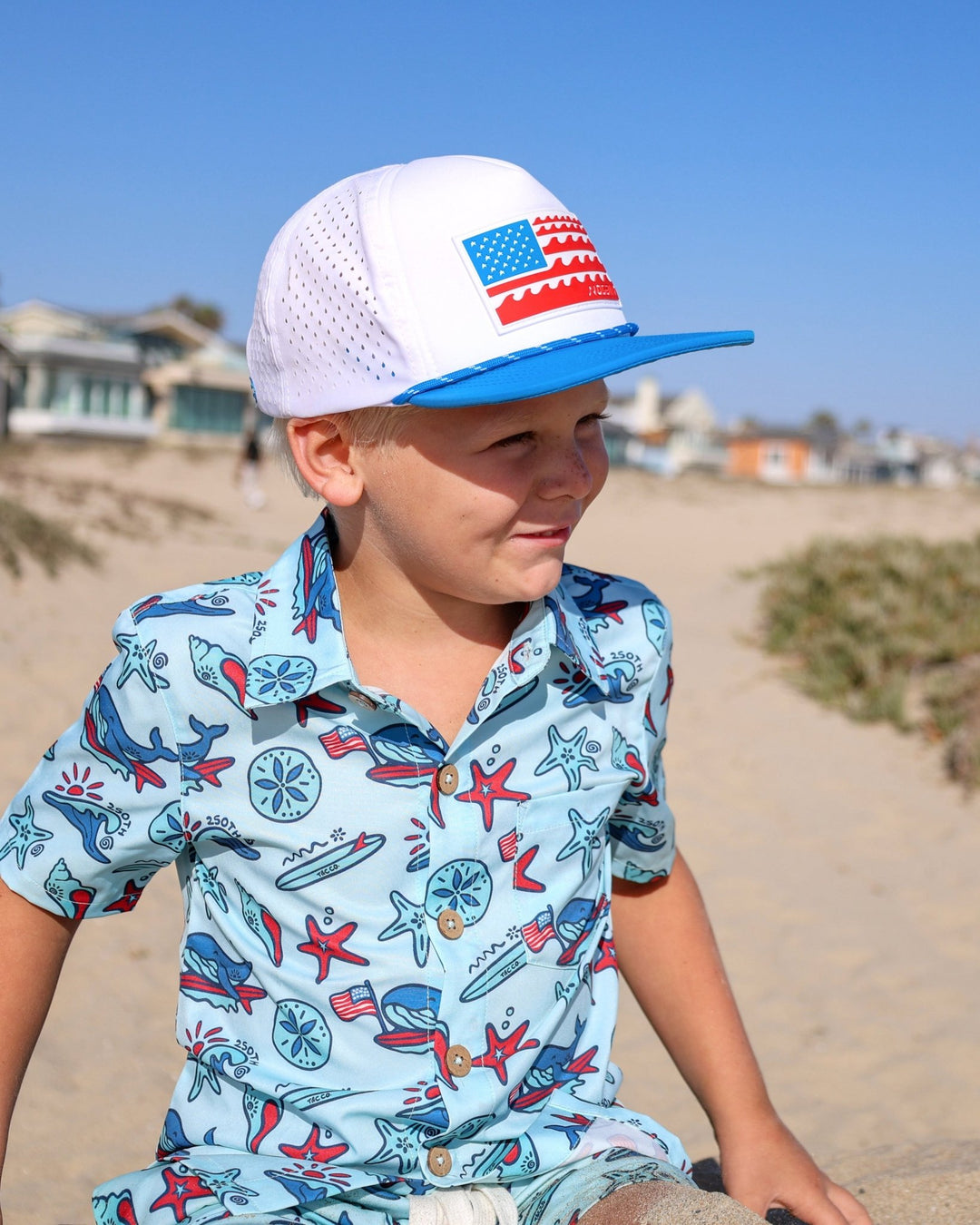 Coastal Americana Button Up Shirt - Tuck & Char Co.