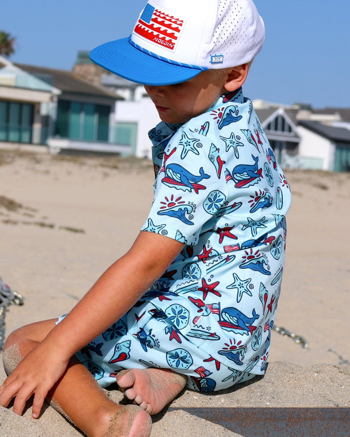 Coastal Americana Button Up Shirt - Tuck &amp; Char Co.