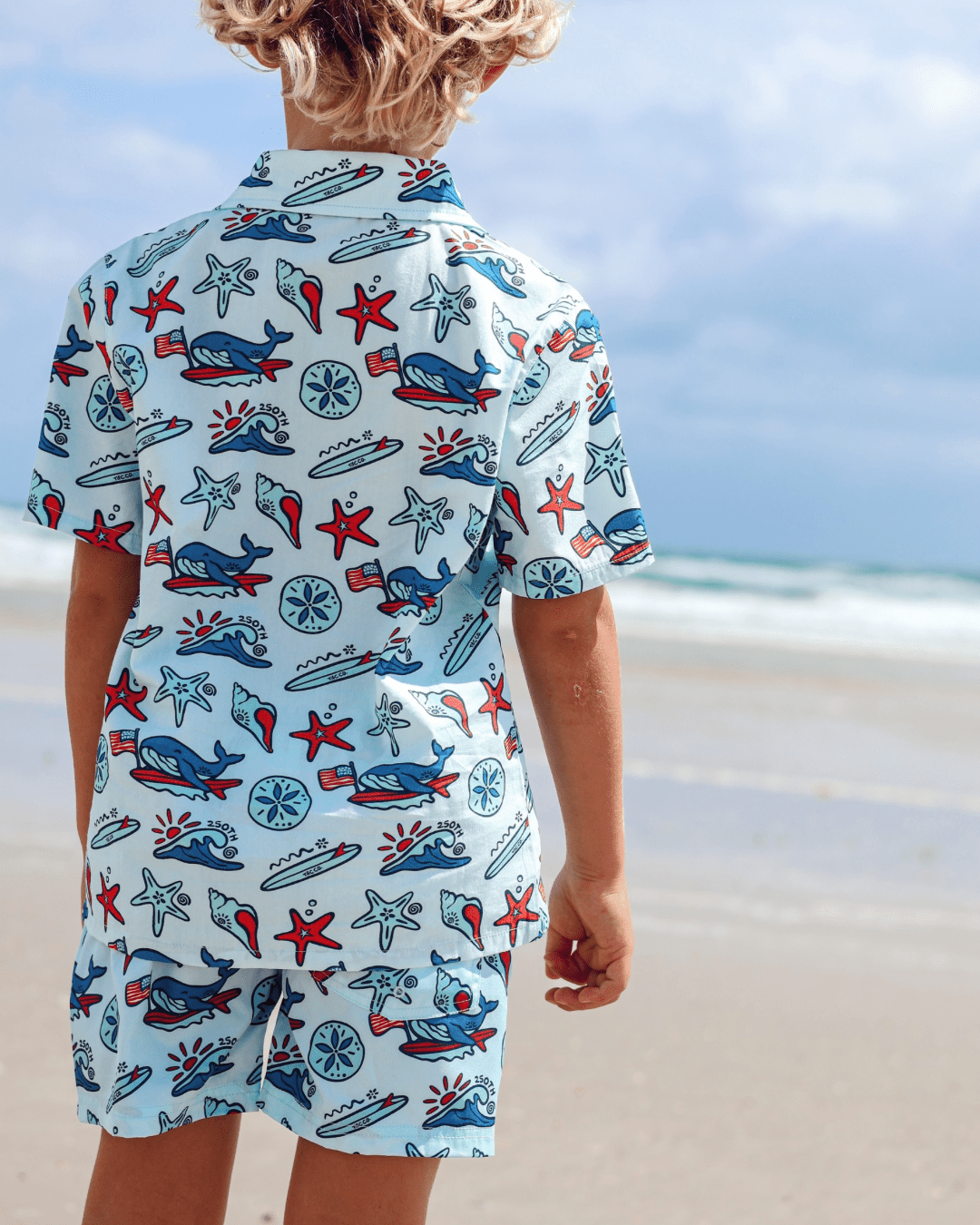 Coastal Americana Button Up Shirt - Tuck &amp; Char Co.