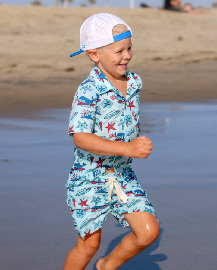 Coastal Americana Button Up Shirt - Tuck &amp; Char Co.