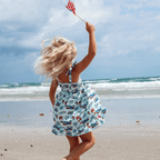 Coastal Americana Smocked Dress