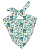 Green Coastal Bamboo Dog Bandana