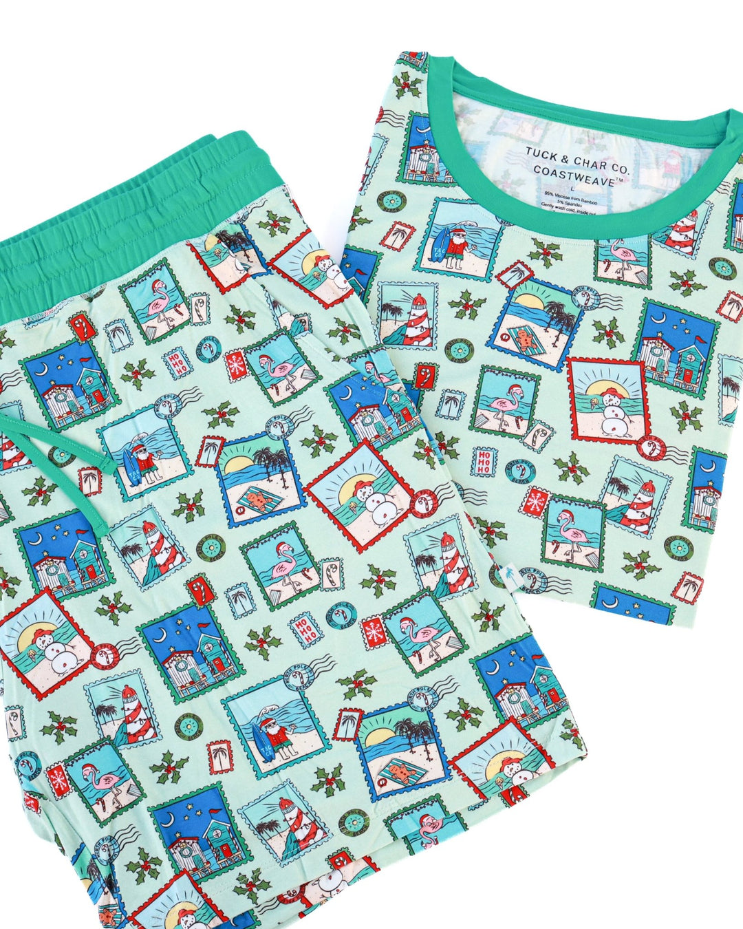 Green Coastal Postcards Men&