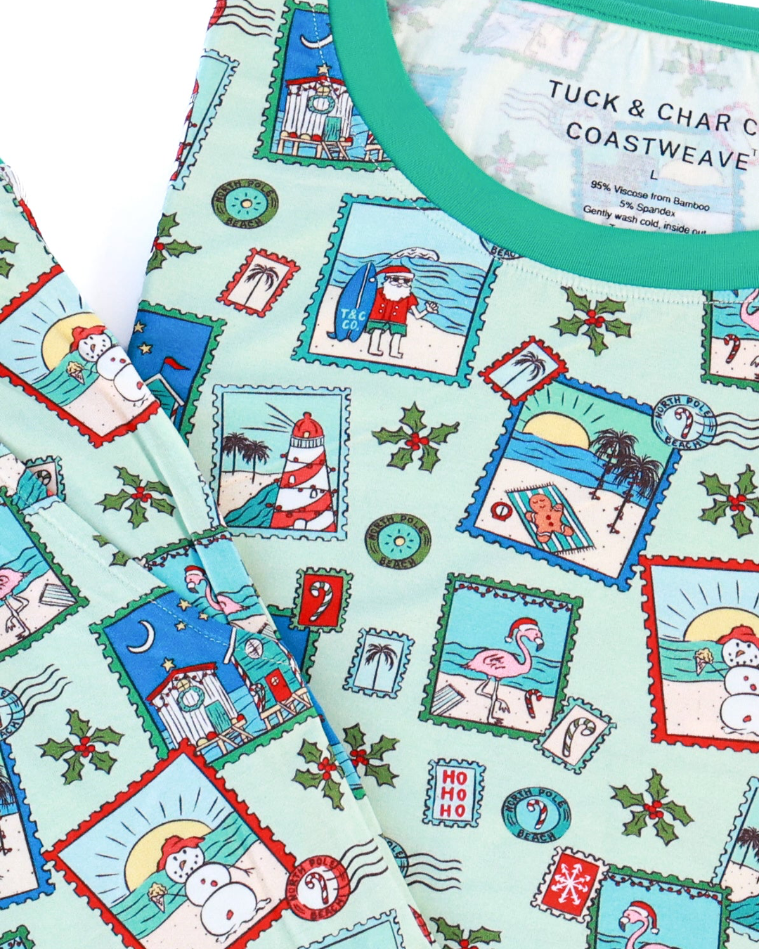 Green Coastal Postcards Men&