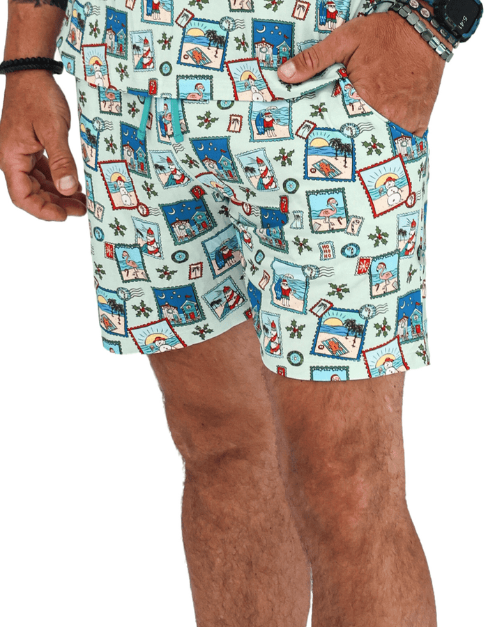 Green Coastal Postcards Men&