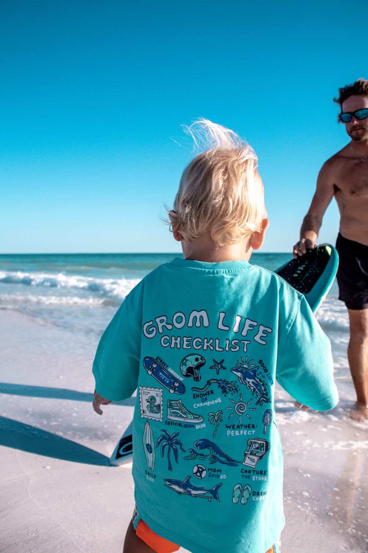 Grom Life Checklist T-Shirt - Tuck &amp; Char Co.