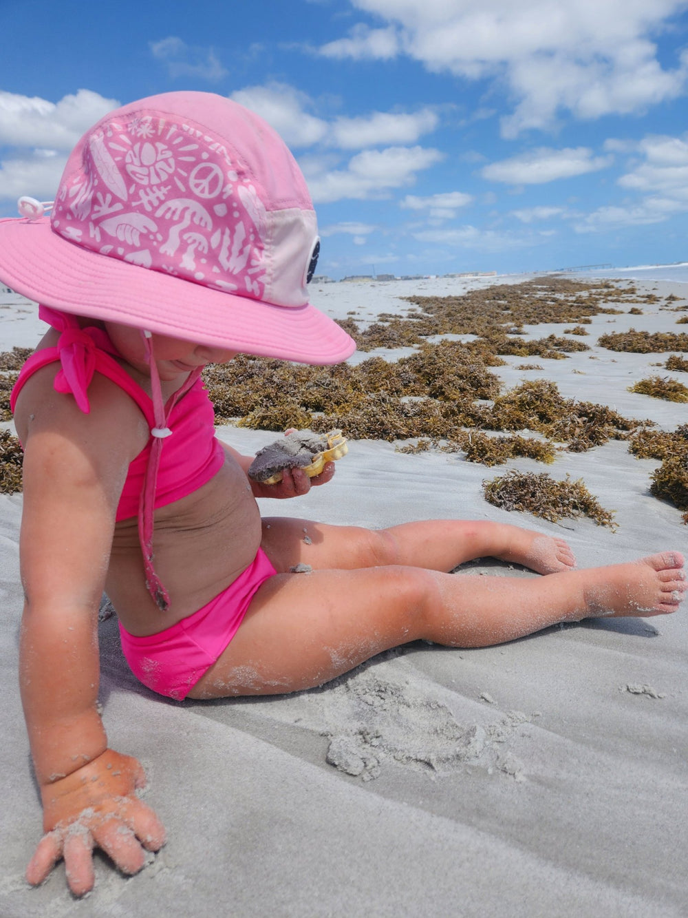 Hi-Viz Neon Pink Girls Bikini Swimsuit - Tuck & Char Co.