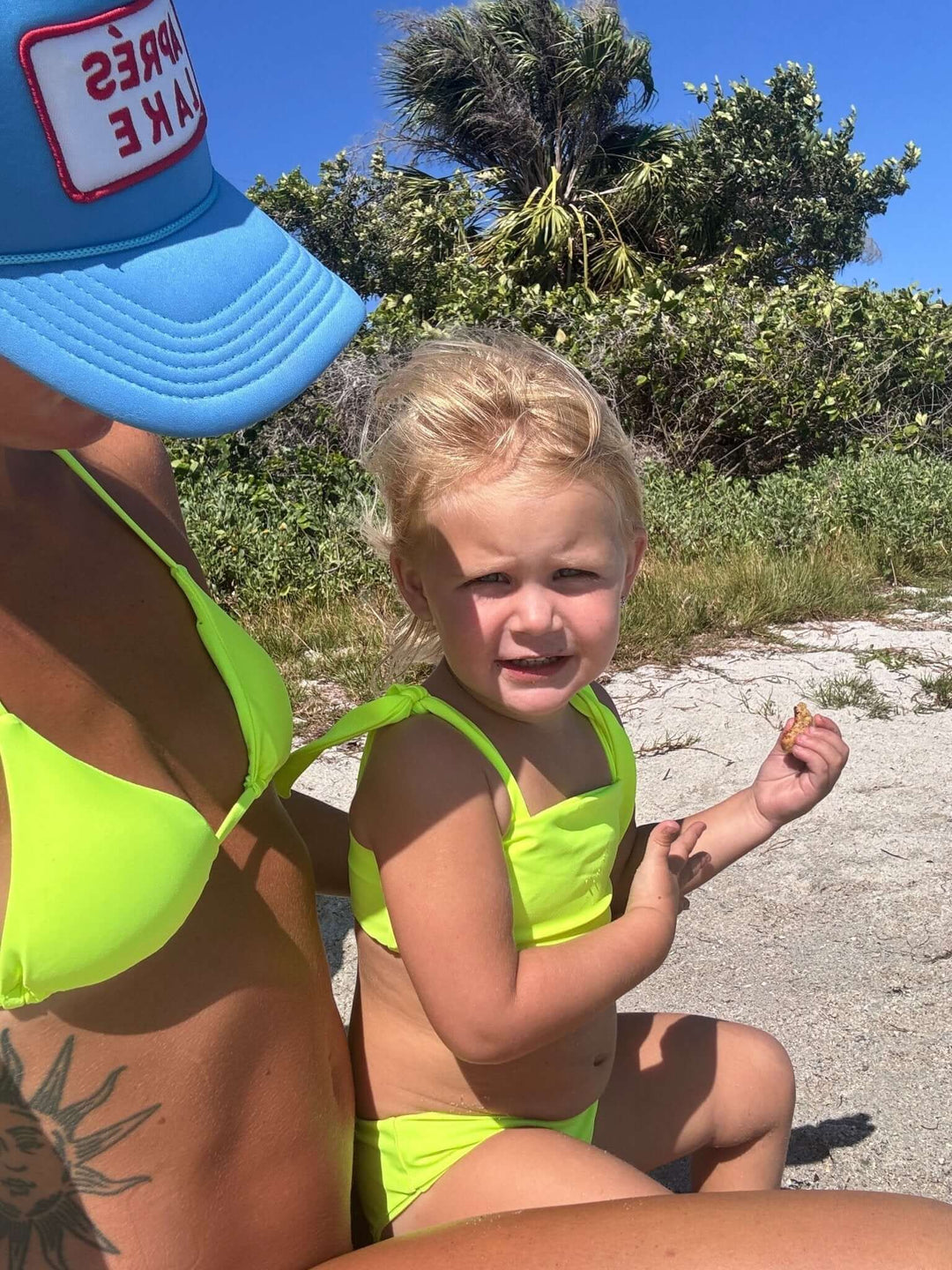 Hi-Viz Neon Yellow Girls Bikini Swimsuit - Tuck &amp; Char Co.