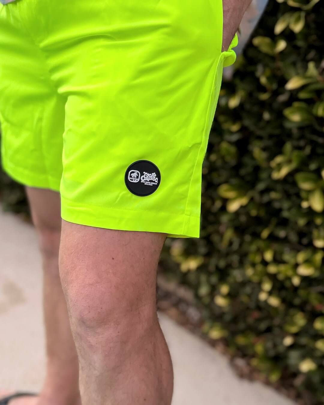 Hi-Viz Neon Yellow Men's Hybrid Boardshort - Tuck & Char Co.