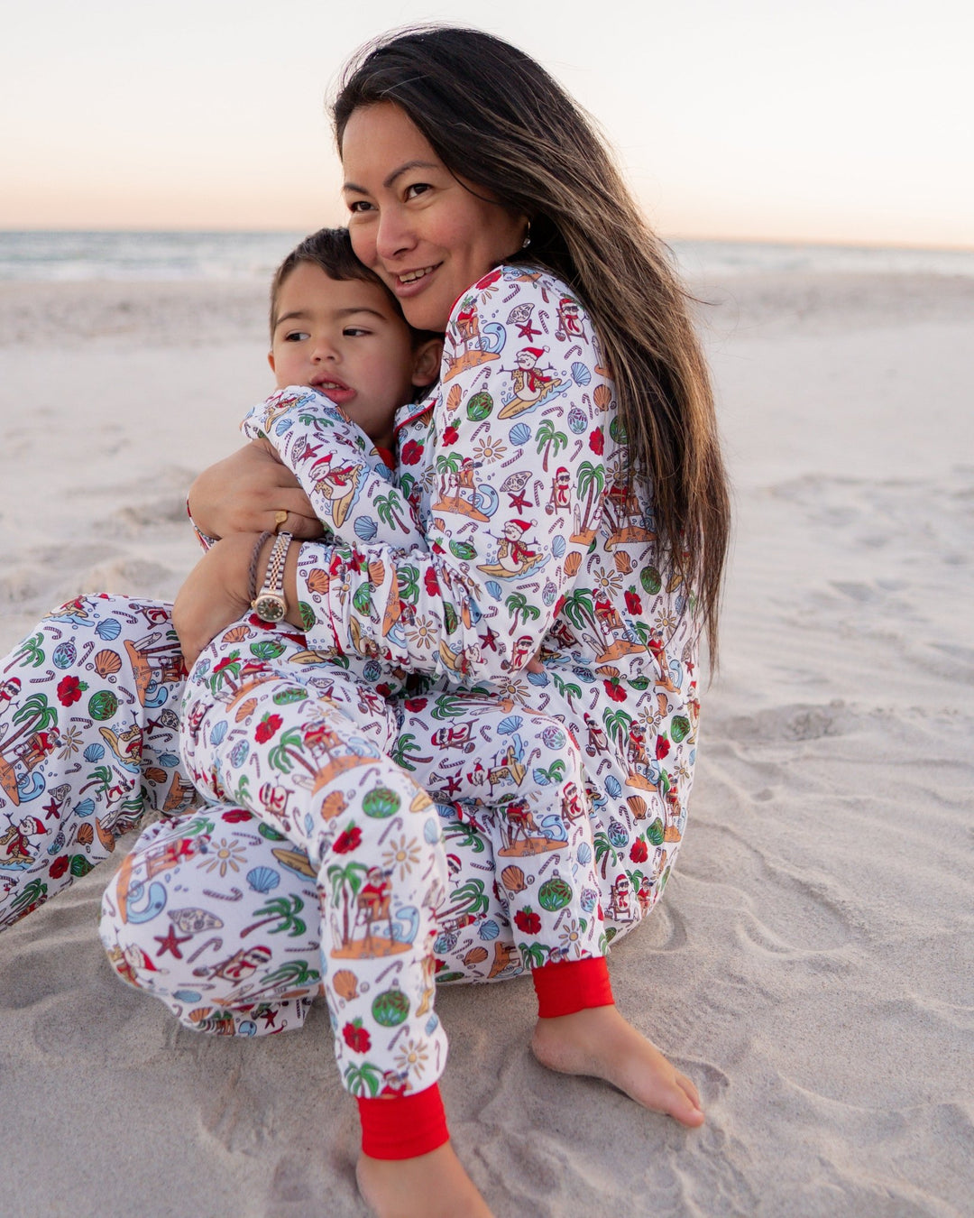 Jolly Waves Adult Unisex Button-Down Pajama Set - Tuck &amp; Char Co.