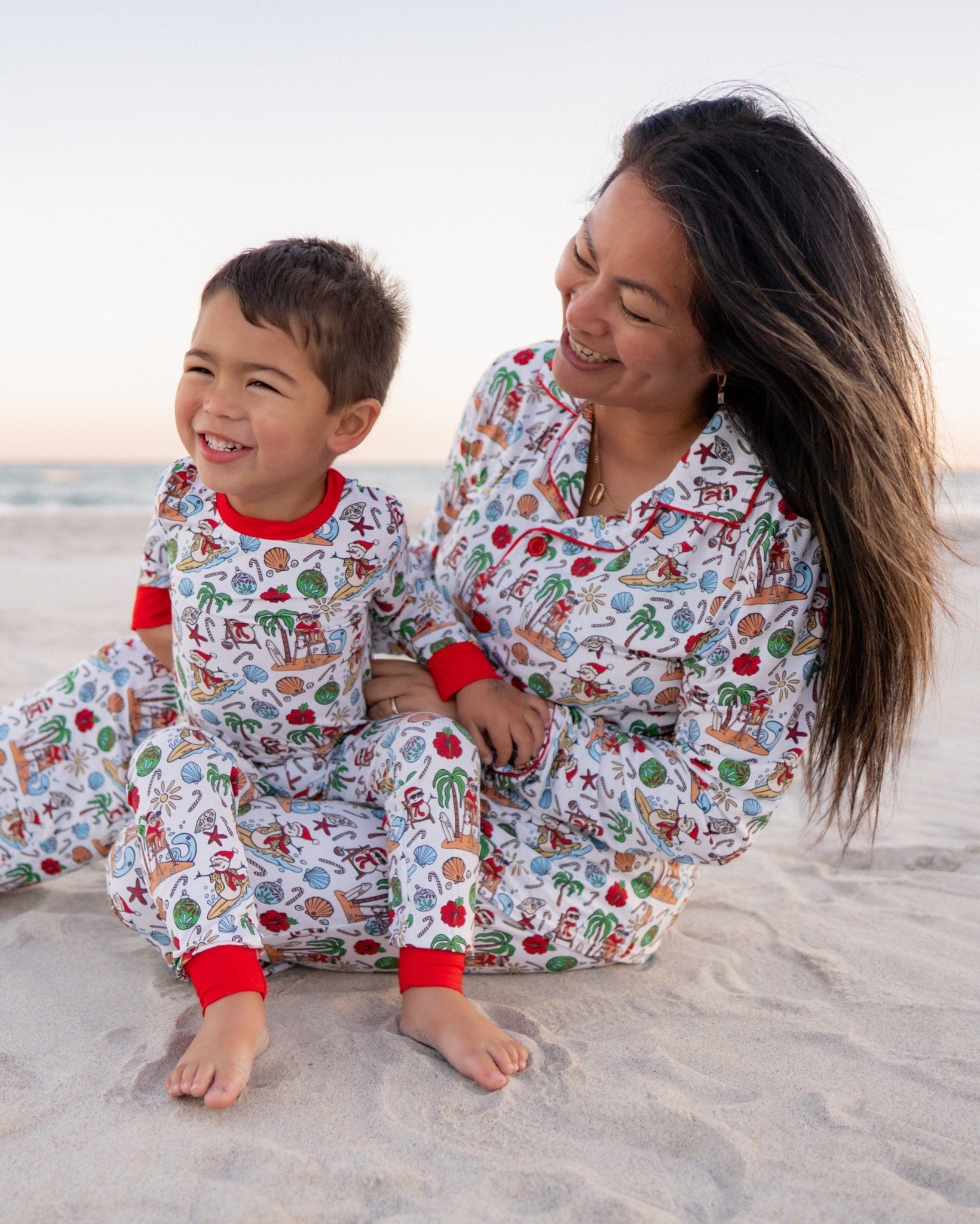 Jolly Waves Adult Unisex Button-Down Pajama Set - Tuck & Char Co.
