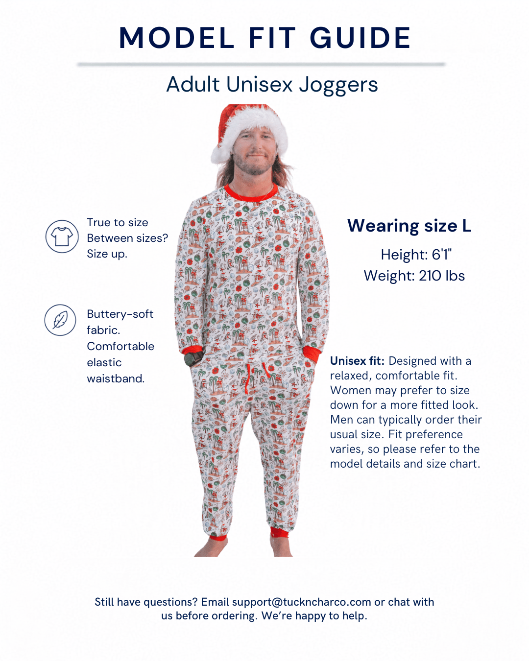 Jolly Waves Adult Unisex Jogger Pajama Set - Tuck &amp; Char Co.
