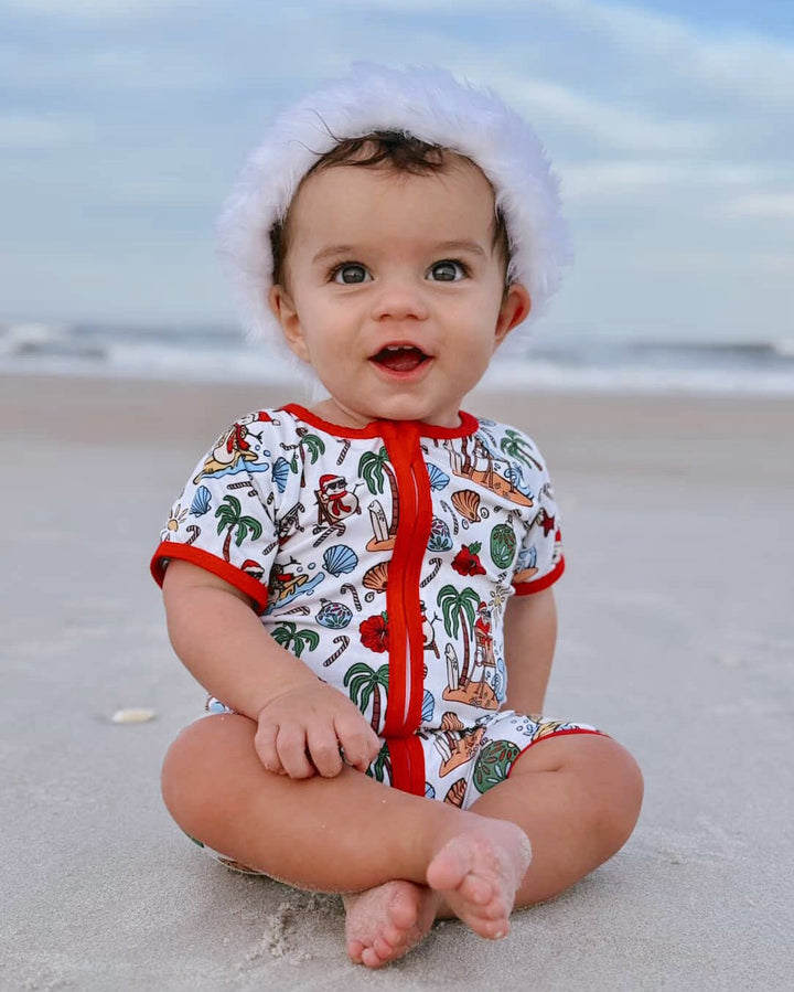 Jolly Waves Baby Shortie Pajamas - Tuck &amp; Char Co.