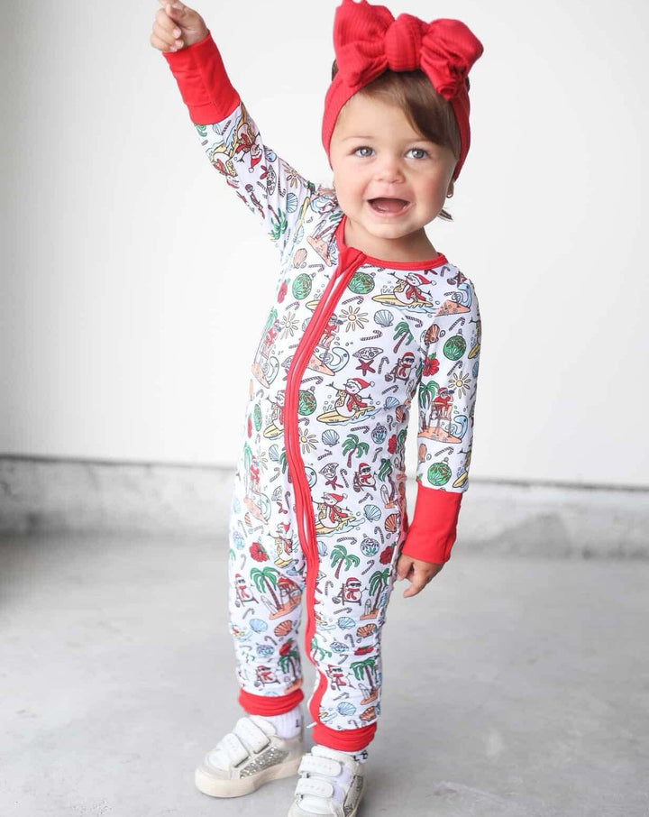 Jolly Waves Baby Zippy Pajamas - Tuck &amp; Char Co.