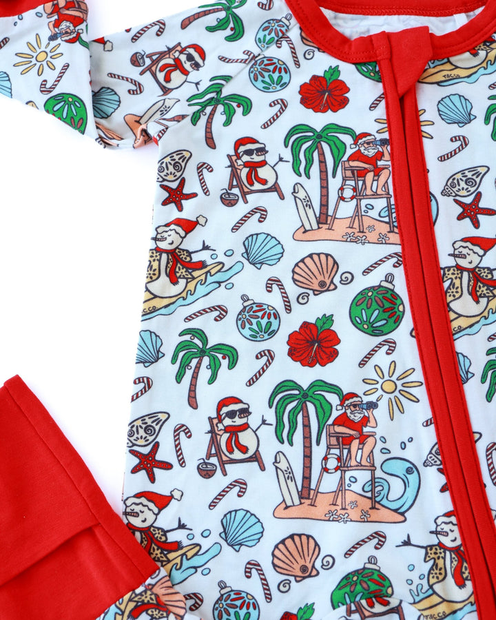 Jolly Waves Baby Zippy Pajamas - Tuck &amp; Char Co.